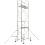 Tubesca - Echafaudage roulant en acier 2 planchers 186x54 cm Hauteur d'accès 6,8 m - JUNIO