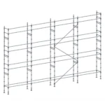 Échafaudage façadier ES45 – 104 m² – Image 2