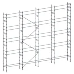 Échafaudage façadier ES45 – 130 m² – Image 2
