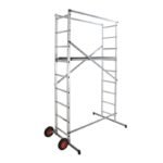 Echafaudage roulant de jardin tout terrain 1,7m/3,7m en aluminium Hailo HobbyStep H4 Jardin