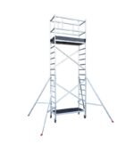 Echafaudage roulant professionnel 3,7m/5,7m en aluminium Hailo Expert Pro