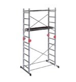Echafaudage pliable 4 en 1 multifonction 1,8m/3,8m en aluminium Hailo Combi First