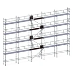 Échafaudage façadier ES45 – 160 m²