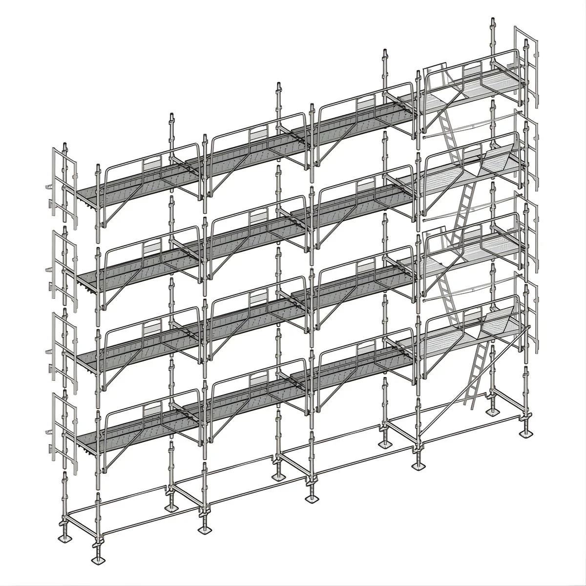 6_f22cdd48-b1d5-4ad5-96fa-50f3ec24ed98 Échafaudage façadier ALTRAD 130 m² – Image 1