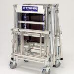 Échafaudage télescopique TUBESCA X'Tower - Hauteur 4m, avec plancher - 22405520