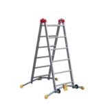Echafaudage roulant pliable 4 en 1 multifonction 2,4m/4,4m en aluminium Hailo CombiLot 5 – Image 3