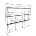 Échafaudage façadier R200 Garde-corps Monoblocs 80 m² – Image 2