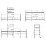 Échafaudage faitage révolution 4en1 4752,00 € – Image 3
