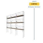 Échafaudage façadier transformable Magic DUARIB 80 m² – Image 2