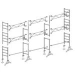 Échafaudage maçon Altrad 49 - 60 m²