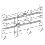Échafaudage maçon Altrad 49 - 60 m² – Image 3