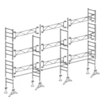 Échafaudage maçon Altrad 49 - 70 m² – Image 2