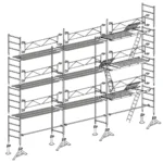 Échafaudage maçon Altrad 49 - 80 m² – Image 3