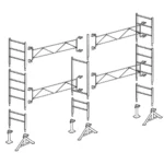 Échafaudage maçon Altrad 49 - 35 m²
