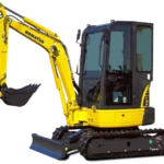 Komatsu pc20mr-2 + 3 godets – mini pelle 2t
