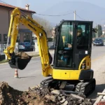 Komatsu pc26mr-3 + 3 godets – mini pelle 2,8t