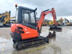 kubota kx61-3 + 3 godets – mini pelle 2,6t