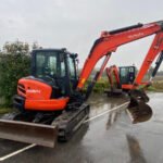 Kubota kx 057-4 + 3 godets – mini pelle 5,5t