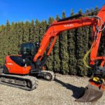Kubota kx080-4 engcon + 3 godets – mini pelle 8,27t