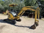 Komatsu pc27mr-2 + 4 godets – mini pelle 3t